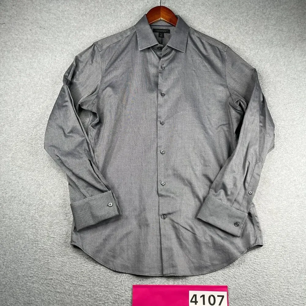 Banana Republic Non Ion Shirt French Cuff Slim Button Up Long Sleeve Mens Medium